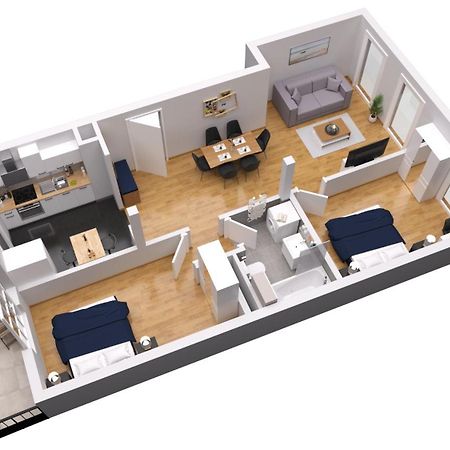 Zentrum Residenz - Wohnen Auf Hoechstem Niveau 라이프치히 외부 사진